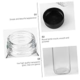 CIYODO 8Pcs 300ml Glass Square Milk Bottles Juice Containers Plastic Lids Leakproof for Lunchboxes