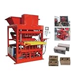 Automatic Block Brick Making Machine Concrete Hollow Block Machine Multi-Functional Concrete Brick Making Machine Brick Making Device For Construction Work, Produce 6 8 Inch Cement Hole Bricks