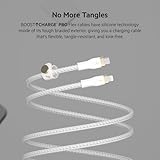 Belkin BoostCharge Pro Flex Braided USB Type C to Lightning Cable (3M/10ft), MFi Certified 20W Fast Charging PD Power Delivery for iPhone 14, 13, 12, 11, Pro, Max, Mini, SE, iPad - White