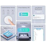 SONOFF Zigbee Switch, SNZB-01P Wireless Push Button, Supports to Create Smart Scenes, Trigger The Connected Devices on eWelink APP with Three Control Options, SONOFF ZigBee Bridge Required, 2Pack