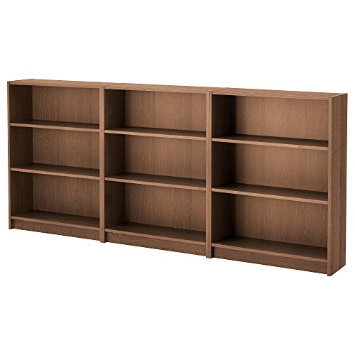 Ikea BILLY Bookcase, Book Shelf, Shelves, 240x28x106 cm, Brown Ash Veneer