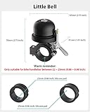 Bicycle Bell for Apple AirTag, Stouchi AirTag Bike Mount GPS Tracker Waterproof Classic Brass Holder Hides Air Tag Under Bike Bell Anti-Theft Fits 0.87 to 1 Inch Bicycle Handlebars 1 Pack