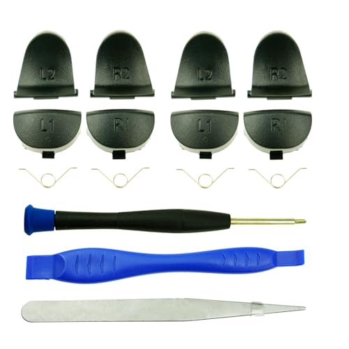 CTHTBZ 15PCS L1 R1 L2 R2 Trigger Buttons Spring for JDS-001 JDS-011 PS4 Controller, Repair Replacement Parts Tools