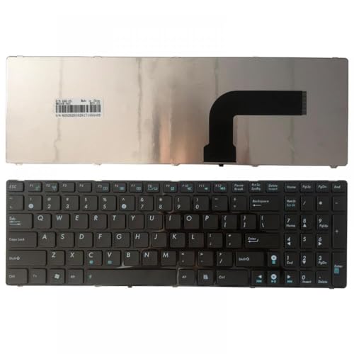 HYtdEGV US Keyboard Compatible with K52 X61 N61 G60 G51 K53S MP-09Q33SU-528 V111462AS1 0KN0-E02 RU02 04GNV32KRU00-2 Laptop