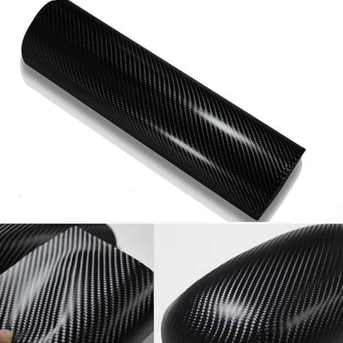DIYAH 4D Black Carbon Fiber Vinyl Wrap Sticker with Air Release Bubble Free Anti-Wrinkle (120" x 59" / 10FT x 4.9FT)