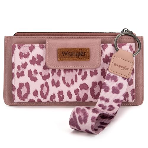 X Wrangler Wallet for Women Ladies Female Card Cases & Money Organizers Wristlet with Wallet Large Clutch with Coin Purse Smooth Zipper and Rfid Lining