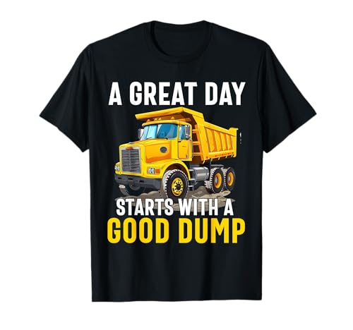 Dump Truck Driver Operator Men Adult Dumping truck Trailer T-Shirt
