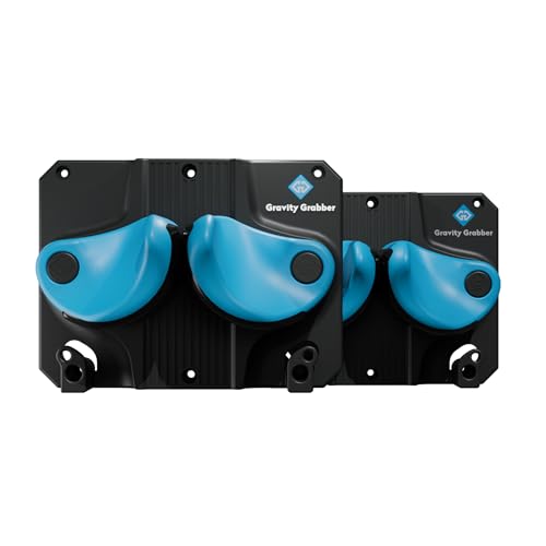 Gravity Grabber - Ultimate Ski & Snowboard Wall Rack | Secure, Non-Slip Storage | Fits Any Ski/Board | Garage Organization | Ski Storage Rack | Snowboard Storage Rack | Winter Gear Organizer | 2 Pck