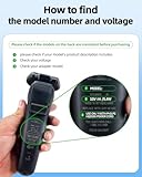 Superer 15v Charger Cord for Philips Norelco HQ8505 Series 7000 5000 3000 9000 MG5750 MG7750 Phillips Electric Shaver Razor Aquatec Arcitec Multigroom Beard Trimmer Charging (Only Fit for 15v)