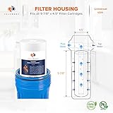 Aquaboon 5 Micron 10 x 4.5 Whole House Sediment Filter Cartridge for Well Water Filter Replacement Compatible with DGD-5005, WFHD13001B, AP810, 4-Pack