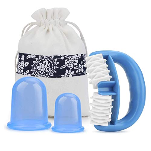 JONJUMP Anti-Cellulite Silicone Suction Cups Banks Vacuum Massage Cupping Massager for Arms, Legs, Belly Fat Burner