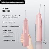 2-1 Oral Clean Kit- Water Dental flosser & Electric Toothbrush Combo- Brushing & Flossing- for Teeth Cleaning and Gum Health (Pink)