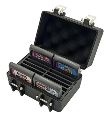 Rugged Protective Carrying Case for Sega Game Gear Cartridges - Holds 16 Games