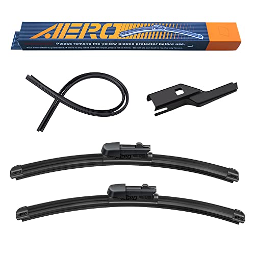 AERO Avenger 26"+16" Premium All-Season Windshield Wiper Blades with Extra Rubber Refills Replacement for Subaru XV Crosstrek 2024-2018 & Impreza 2024-2017 & WRX 2023-2022 (Set of 2)