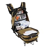 Lightning X Stocked EMS/EMT Trauma & Bleeding First Aid Responder Medical Backpack + Kit - TAN