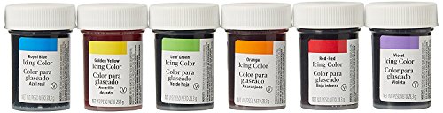 Wilton Concentrated Icing Gel Paste for Baking Cake Decorating 6x Rainbow Color