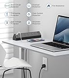 Desk Clamp Power Strip USB C,40W Total Fast Charging Station,4 PD 20W USB C Ports,Desk Edge Mount Power Strip 6 USB Ports 5 AC Outlets Surge Protector,6ft Cord,Fit 1.96" Tabletop Edge