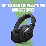 JBL Live 770NC - Wireless Over-Ear Headphones with True Adaptive Noise Cancelling with Smart Ambient, Up to 65 Hours of Battery Life, Comfort-fit Fabric Headband & Carrying Pouch (Sandstone)