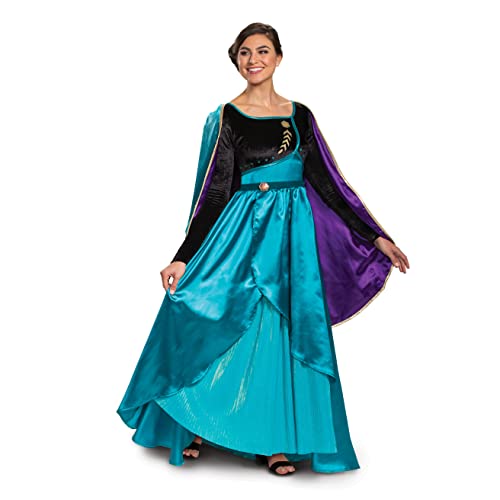Disguise womens Anna Costume, Official Disney Frozen 2 Anna Dress Adult Sized Costumes, Teal & Black, XL 18-20 US