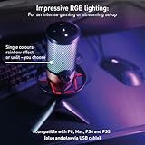 CHERRY UM 9.0 PRO RGB, USB Microphone with RGB Lighting, for Gaming, Streaming, ASMR, 4 Directional Patterns, Compatible with PC/Mac/PS4/PS5, Copper/Black