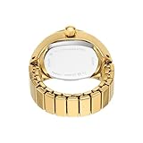 Fossil Women's Quartz Stainless Steel Two-Hand Watch Ring, Color: Gold (Model: ES5246)