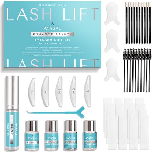 Lash Lift Kit for Eyelash Perm: Korean Thio-Free Eyelash Lift Kit for Long-Lasting Natural Curl & Self Lash Lifting – DIY Instructions Lash Lamination Set for Salon-Quality Results at Home