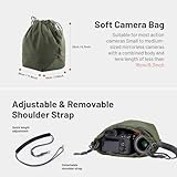 PGYTECH OneGo Drawstring Small Camera Bag, Soft Cute Camera Pouch Handbag compatible with Mirrorless Cameras/Nikon/Canon/Sony/Fuji Camera Case