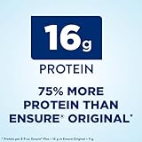 Ensure Plus Vanilla Nutrition Shake With Fiber | Meal Replacement Shake | Ready To Drink | 16g Protein and 27 Vitamins and Minerals | 8 fl oz - 24 Pack