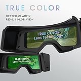 YESWELDER True Color Auto Darkening Welding Goggles, Wide Shade Range 4/5-9/9-13 with Grinding, Welding Glasses Welder Mask Welding Helmet for TIG MIG ARC Plasma Cut