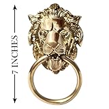 Authentic Vintage Brass Lion Door & Gate Knocker Handle Pull Door Accessories Home Decor