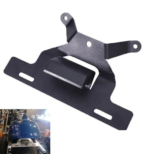 License Plate Holder Mount for Har&ley Da&vids Fat BOY 114 2018 2019 2020 2021 2022 2023 Motorcycl Fender Registration Tail Bracket LED Light