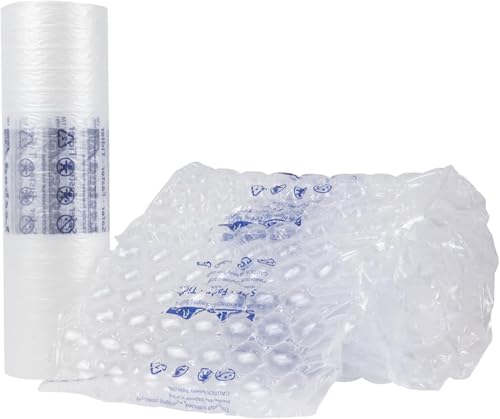 LOCKED AIR Inflatable Packaging Air Bags Roll 1476ft for Shipping Air Cushion Film Used with Air Pillows Machine Airbags Box Void Fill Packing Materials for Fragile Items Bubble Cushioning Wrap