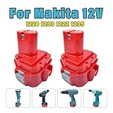 HOMEWRQ Replacement Battery Compatible with Makita 12V 3.0Ah/4.0Ah NiMH Rechargeable Battery Power Tools Bateria PA12 1220 1222 1235 1233S 6271D L50(1PACK 4.0Ah)