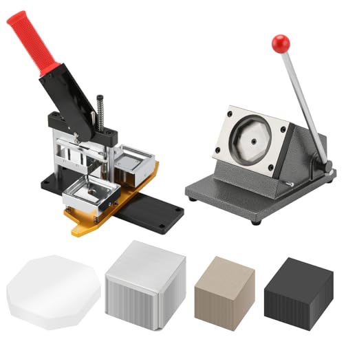 Magnet Maker Machine 2x2inch Square Fridge DIY Photo Magnet Making Machine+Paper Cutter+100 Sets Materials