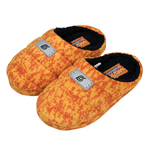Ground Up Naruto Leaf Village Emblem Headband Style Youth Slippers (us_footwear_size_system, big_kid, numeric, wide, numeric_1)