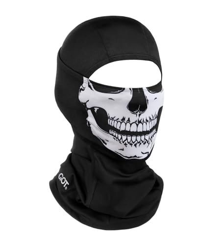 GOT Sports UPF 50+ Balaclava Ski Mask - Windproof Balaclava for Cold Weather Men Women - Snowboard, Motorcycle Sheisty Mask (Skull)