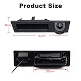 Vehicle Backup Camera CCD Compatible for BMW 3 5 Series X1 3 4 5 F07 F10 F11 F25 F26 F30 F34 Car Rear View AHD 1080P Camera Reverse Parking Fisheye Lens Waterproof Cam Car Trunk Handle Camera