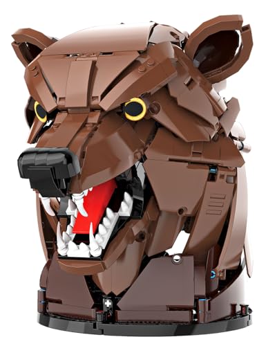 SEMKY Bear Head Ornament Building Block Set (1006 Pieces) -Building Blocks Gifts for Kid and Adult