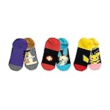 Pokémon Center: Electric Friendship No-Show Socks (3 Pairs) (One Size-Adult)