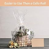 Morepack Extra Large Cellophane Bags,35x47 Inch Big Clear Basket Bags 10 Pcs Jumbo Cellophane/Cello Wrap for Gift Baskets