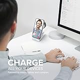 Wireless Charging Station, 3 in 1 Fast Wireless Charger Stand for Multiple Devices Apple Watch Ultra Series 10 9 8 7 6 SE 5 4 3 2, iPhone 16 15 14 13 12 11 Pro Max/Plus/Mini/X/XS/Max/XR/SE, Airpods