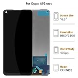 A-MIND for Oppo A92/OPPO A52 LCD Display (Original) Touch Digitizer Screen Replacement Full Assembly Repair Kits with Tools CPH2059 CPH2061 CPH2069 PADM00 PDAM10