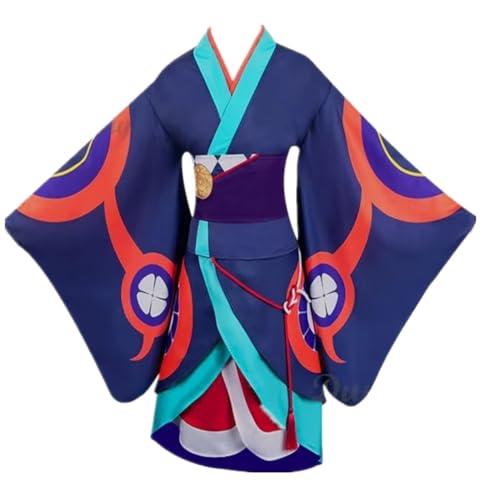 Anime Mononoke Medicine Seller Kusuriuri Kimono Uniform Cosplay Costume Halloween Carnival Party Outfit Unisex (Female S)