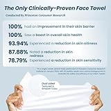 Clean Skin Club Clean Towels XL™ Supreme, 100% USDA Biobased Face Towel, Disposable Face Towelette, Eczema Association Accepted, Makeup Remover Dry Wipes, Ultra Soft, 50 Ct, 1 Pack