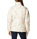 Columbia Women's Plus Size Powder Lite Jacket, Chalk Aurelian Print, 2X