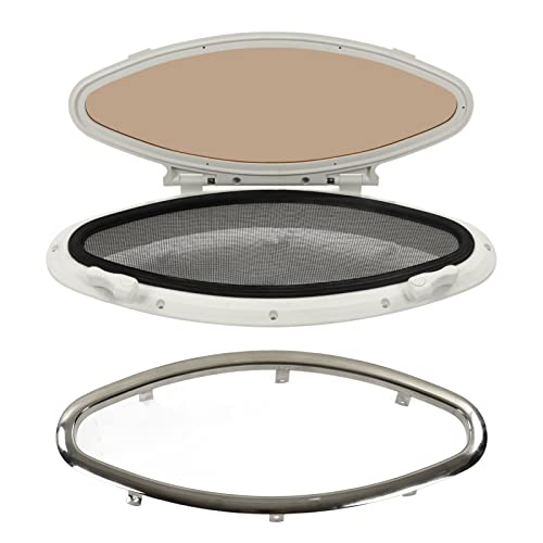Marine Portlight Window, Boat Yacht Round Opening Portlight Oval Shape Boat Portlight Hatch