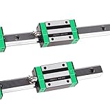 Linear Guide Rail 2 X HGR 20-700mm Linear Slide Rail + 4 X Bearing Blocks Linear Guideway Rail for DIY CNC Routers Lathes Mills