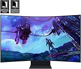 SAMSUNG 55" Odyssey Ark 2nd Gen 4K UHD 1000R Curved Gaming Monitor, 165Hz, 1ms, 4 Input Multi View, Quantum Mini-LED, AMD FreeSync Premium Pro, HDR 10+, Height Adjustable Screen, LS55CG970NNXGO, 2023