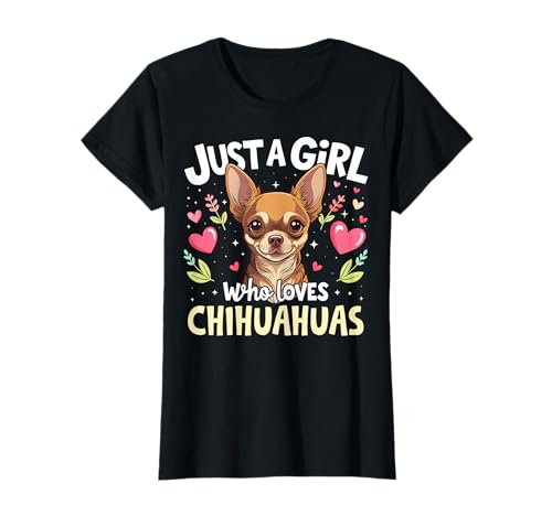 Chihuahua Dog Breed Puppy Chihuahua Pet Lover Girls T-Shirt