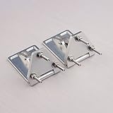 PerfectPlaza 1 Pair Aluminum Emulational Trim Tab Adjustable 55mmX38mm for RC Boat RC#802